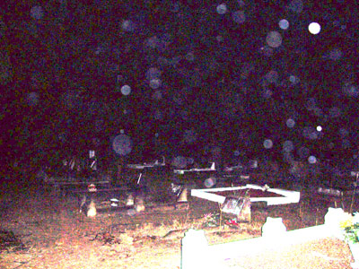 THESE are orbs! - These orbs cannot be mistaken in this picture taken by me in a local cemetary!