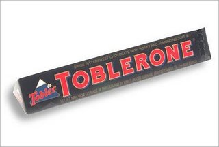 Toblerone - An example of a dark chocolate, Toblerone