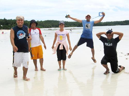 Glan, Philippines - white sand beach, very few visitors