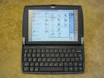 The Psion 7, king of eBook readers - Photo doesn't do it justice. 7.7', full colour touchscreen, and a near-full sized keyboard.