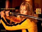 Kill Bill - Uma Thurman holding her Hattori Hanzo sword