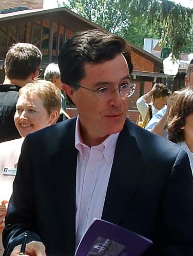 Stephen Colbert - This is a photo of Stephen Colbert. The photograph was taken on June 3, 2006 at Knox College in Galesburg, Illinois.