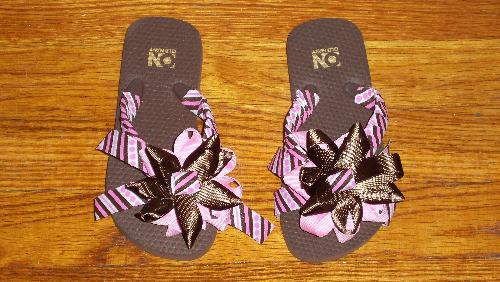 Custom Made Boutique Flip Flops - Contact me or visit my website for further information.