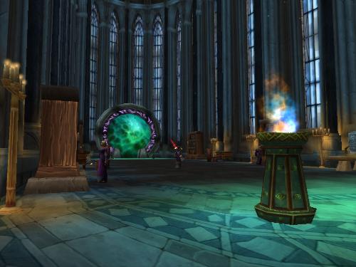 Mage Tower - The mage headquarters has an impressive cathedral ceiling.