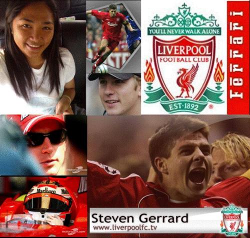 whilyn, steven gerrard, kimi raikkonen - whilyn, steven gerrard, kimi raikkonen  i am a big fan so decided that i should have a picture with them