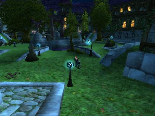 The Park - The park in Stormwind at night.