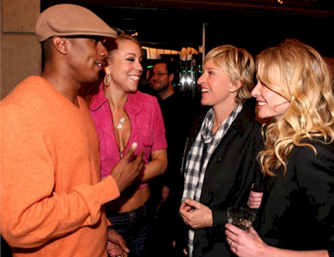 Mariah Carey - Mariah Carey and Nick Cannon at Ellen's birthday party!
