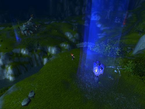 A View from the Top - From the Lumber Mill players can see other PVPers in three of the other four nodes of the Arathi Basin battleground.