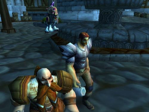 BFFs - I don't know what's up with these two guys but they're always together in Stormwind City.