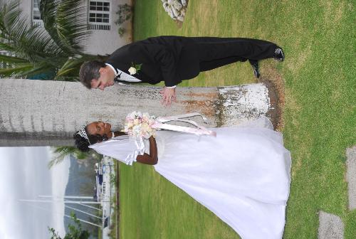 love dosen't ask why - Me and my handsome husband on our wedding day. we love each other so much and I hope nothing ever changes, we're both out of a job right now but we have never been happier.  Everyday we remind each other how happy we are to find each other.