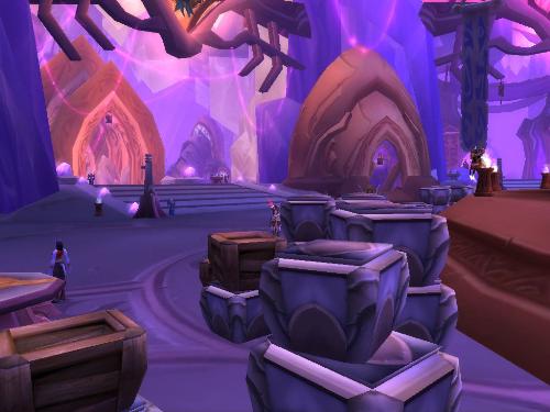 The Exodar - The strange and wonderful city/spaceship, The Exodar; home of the Draenei.
