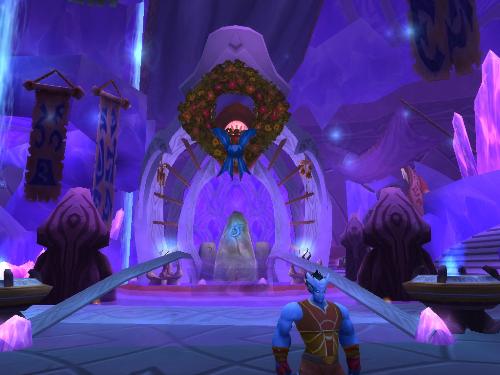 Shaman Training - The Shaman trainers have a lovely place in the Exodar.