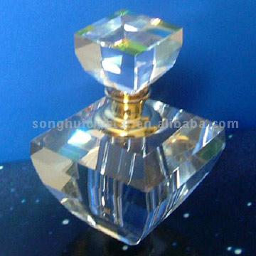 Perfume - This is a crystal container of perfume. i wonder how much this perfume cost? we all know that perfume is very expensive, what more if the container is made of crystal!