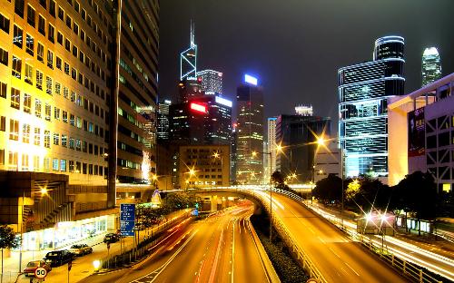 Wanchai HongKong - Photo taken on a Night in Hong Kong.