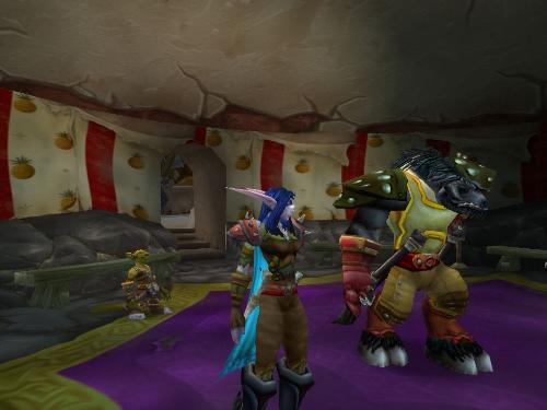 Tauren and Night Elf - World of Warcraft has many diverse characters to choose from.