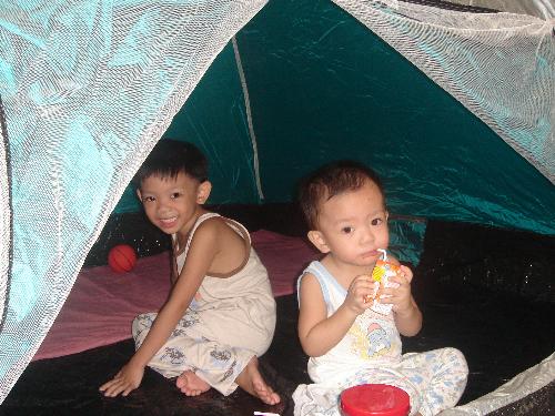 Camping with The Kids - Location: Backyard (LOL)
