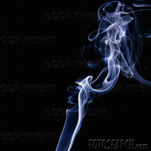 smoking - rising tendril smoke