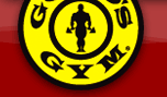 Gold's Gym Corporate Logo - Logo for Gold's Gym with red around it.