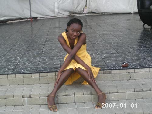 Sitting at emancipation park - I was at Emancipation park in Kingston Jamaica.