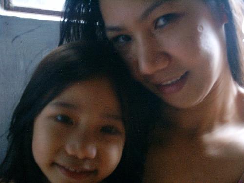 sakura & i - after shower we took a picture for a seductive look