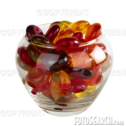 candy - candy in glass bowl