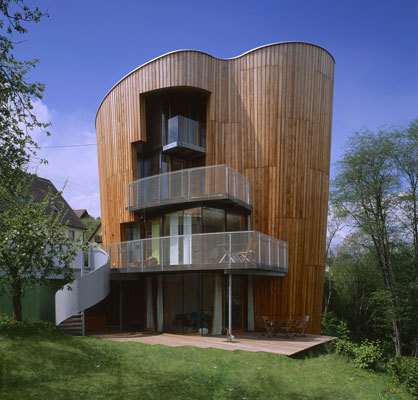 house - one of a kind house. its like a sponge under the sea.
