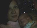 myself and my daughter - This is myself and my daughter Whisper. She was about 2 months at the time of the picture.