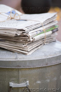 newspaper - newspapers trashcan