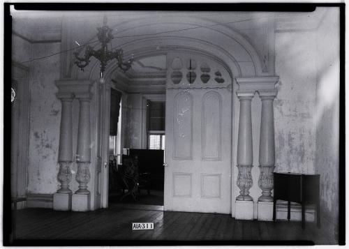 Real Ghost - This picture was made in the 1930s as a historical account of old mansions still standing across the country. This house was said to be haunted. Amazing that the photographer captured what appears to be what could be a ghost looking at the camera to the right of the picture. The masion was called Rocky Hill Mansion in Towncreek Alabama.
