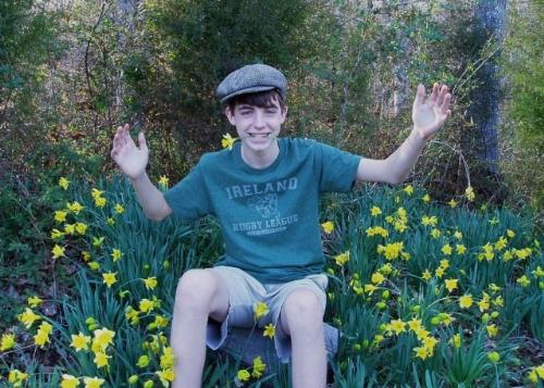 Hunter - My son, Hunter, hamming it up.