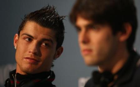 Football stars Kaka and Cristiano Ronaldo - Bad Boy:Cristiano Ronaldo Good Boy:Kaka