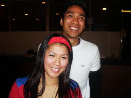smile of sarah and master cedrick - Bowling time w/ my friends.