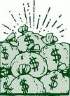 money - piled up