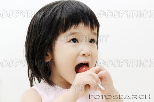 candy - girl eating candy