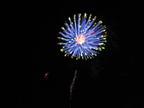 Fireworks - Fireworks lighting up the night sky on the Fourth of July.