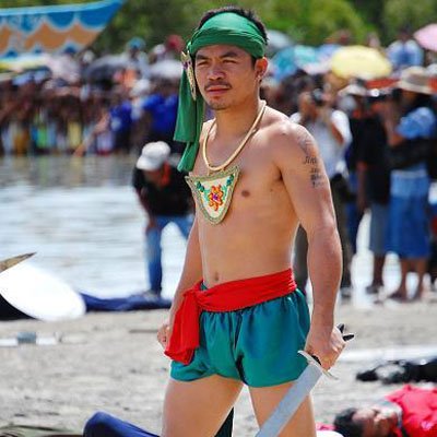 Boxer actor - this is manny pacquiao in his role in our country..
