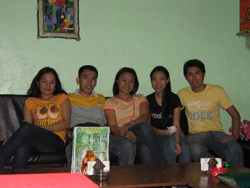 almasen's birthday celebration - me, harim, esmie, almasen and richard during the birthday celebration of almasen at bahay kawayan on july 4, 2008. drinking san mig light, gin tonic and pilsen. with matching videoke!