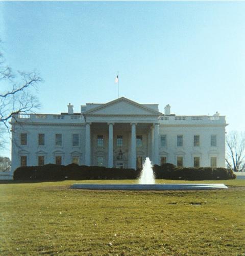 White House - When my college class went to Washington DC, we stopped at the white House. This is a picture from the back of it and shows the fountain. This picture was taken in the middle of January. I know, a great time to go. We froze out there touring the city, but it was still fun and I would not trade anything for that trip.