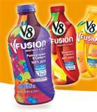 V8 VFusion juice - 3 flavors, 100% fruit and vegetable juice, tastes sweet, no added sugar