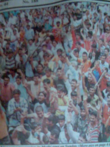 struggel for Amarnath land - in jammu form the monday there is struggel between hindu people and state govt from 30-6-2008 the picture views give some part of that it is right for hindu community or it should be stopped that was strated from last month ago by taking decision by state govt to take land back from shrine board