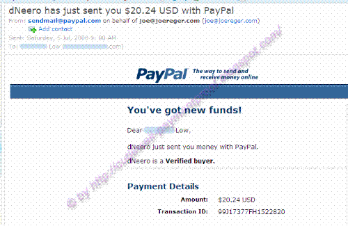 DNeero proof of payment - My first payout received from dNeero.  Join me at http://tinyurl.com/5f8lc5 Thanks ^o^