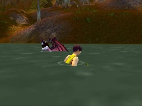 Swimming Pets - Pets and minions swim with you when you enetr a body of water.