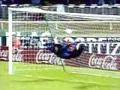 soccer save - goalie dose a scorpian kick save