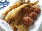 Fried Whiting. - Fried Whiting recipe  1. Clean, wash and skin the whiting, dry well in a cloth.   2. A few minutes before the whiting are to be fried, remove them from the cloth. Brush the fish over with beaten egg, roll them in breadcrumbs and shake off any loose crumbs.   3. Heat some deep fat until it will brown a 2.5 cm (1 in) cube of bread in 1 minute; fry the whiting for 5-10 minutes, handling them carefully, as they break easily.   4. Drain well on crumpled kitchen paper,   5. Garnish with fried parsley and don't forget the 'Hot Sauce'.