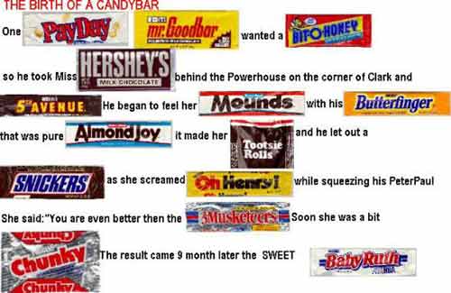 haha real funny - candy bars