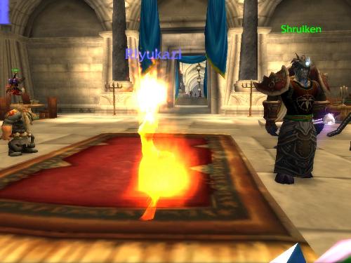 Dancing Fire - Players that participate in certain holidays get special benefits like this festive dancing fire costume.