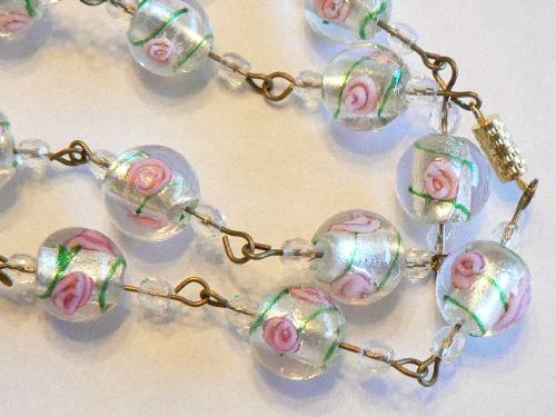 Glass Bead Necklace - Are these beads lampwork? How does one tell?