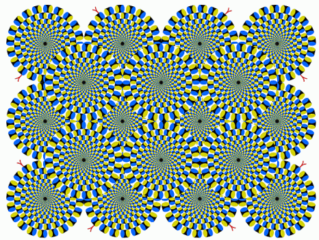 Static Gear - Illusion for rotating gear
