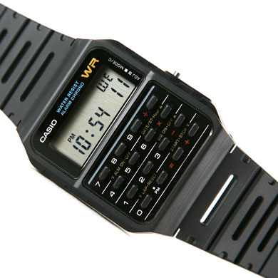 Calculator Watch - This is a similar style/brand watch that I have. 