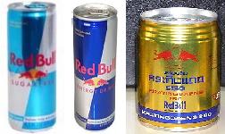 The Red Bull Brands available locally - Some of the packaging available locally.